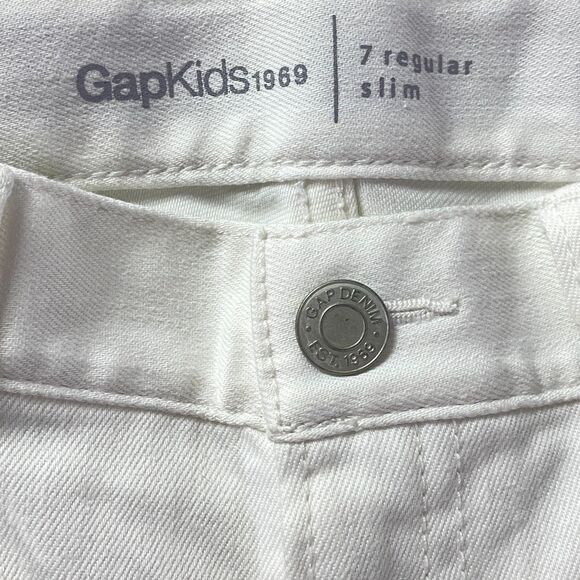 New Gap High Stretch Slim Jeans Girl's Size 7 - Picture 3 of 9
